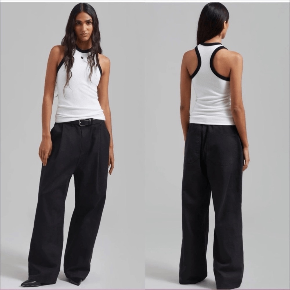 The Frankie Shop Drew Denim Pants Black Sz S
